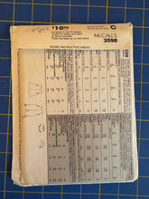 Load image into Gallery viewer, McCalls 3598
