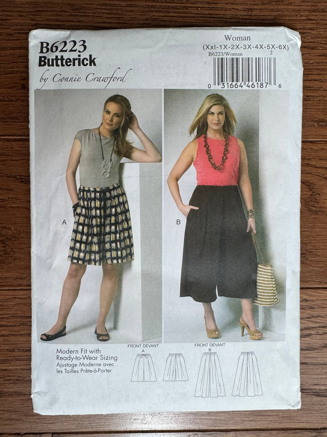 Butterick B6223 Sewing Pattern XXL-6X