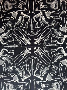 Alexander Henry Skeleton Fabric 1/2 Yard