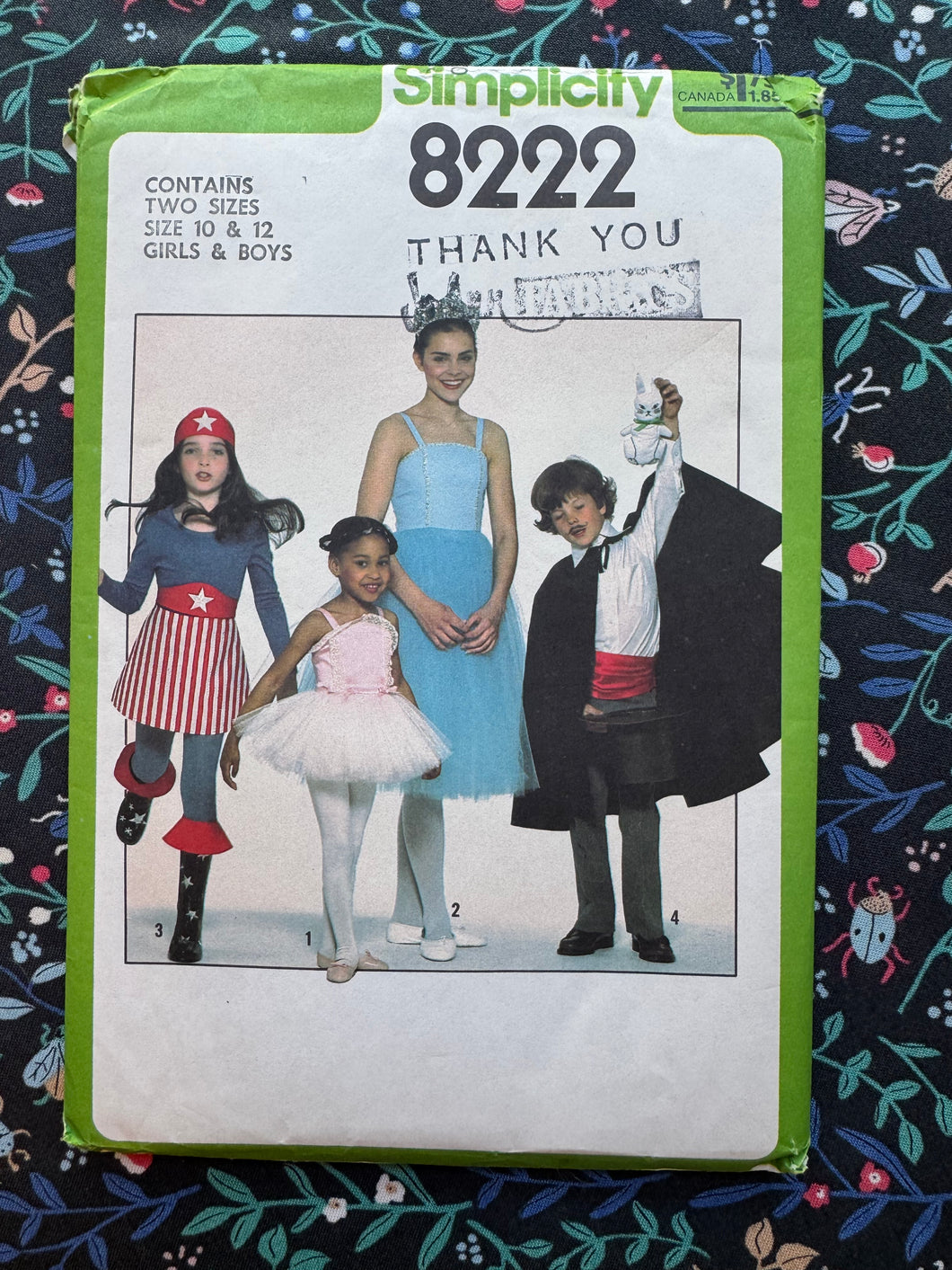 Simplicity 8222 Sewing Pattern