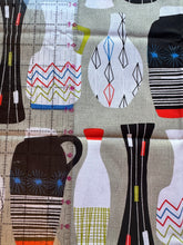 Load image into Gallery viewer, Mid Century Vessels 1/2 Yard Cotton Fabric
