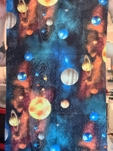 Load image into Gallery viewer, Solar System Outer Space Cotton Fabric 1/2 Yard
