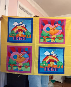 Winnie the Pooh Cotton Fabric Panel #1