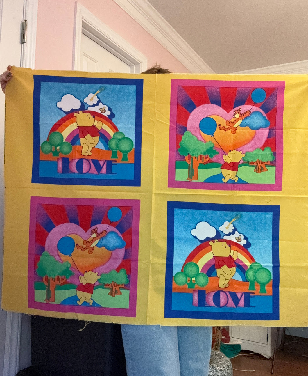Winnie the Pooh Cotton Fabric Panel #1