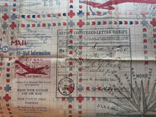 Load image into Gallery viewer, &quot;Correspondance&quot; Cotton fabric 14 inches
