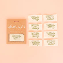 Load image into Gallery viewer, Thanks, It&#39;s Vintage Organic Cotton Sewing Labels
