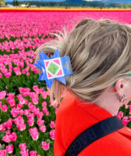 Load image into Gallery viewer, Quilt Square Hair Claw
