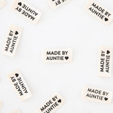 Load image into Gallery viewer, Made By Auntie Organic Cotton Sewing and Quilting Labels

