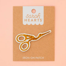 Load image into Gallery viewer, Stork Scissor Iron-On Patch
