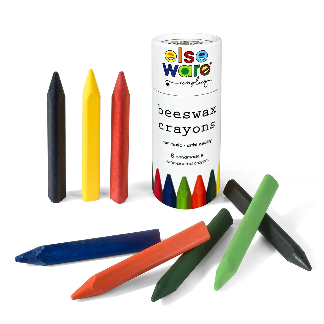 Beeswax Crayons - Triangle - 8 Natural & Non-Toxic Colors