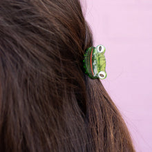 Load image into Gallery viewer, Mini Green Froggy Hair Claw Clip
