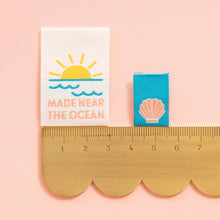 Load image into Gallery viewer, Made Near the Ocean - Sewing Woven Clothing Label Tags
