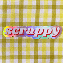 Load image into Gallery viewer, Scrappy Holographic Sewing and Quilting Vinyl Sticker
