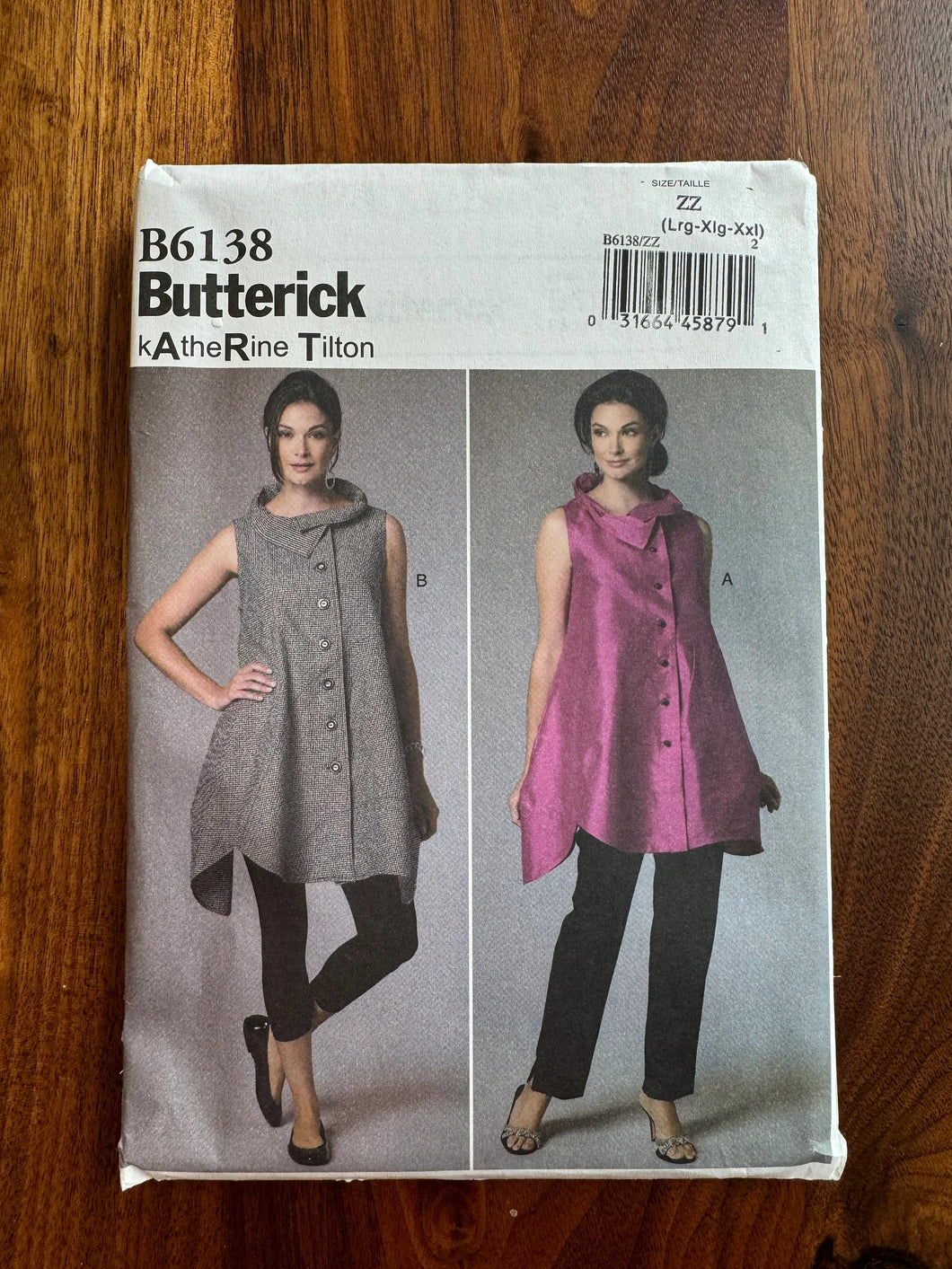Butterick B6138 Lg/XL Sewing Pattern