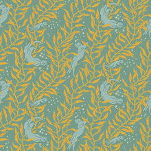 Load image into Gallery viewer, Otters Mid Blue Organic Poplin
