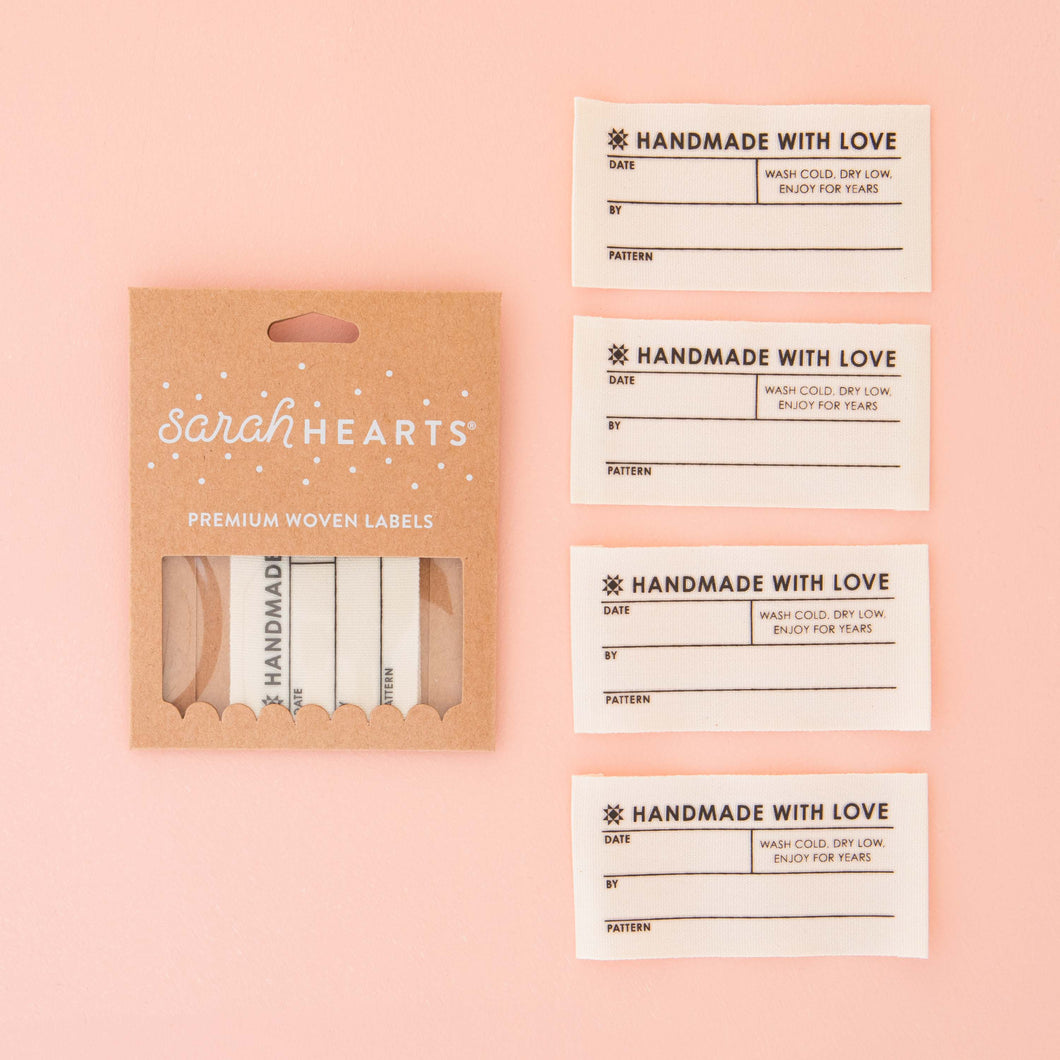 Quilt Info Large Write-in Organic Cotton Sewing Labels