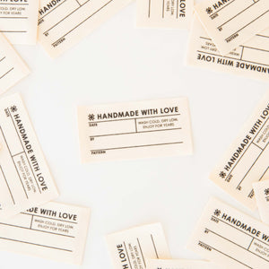 Quilt Info Large Write-in Organic Cotton Sewing Labels