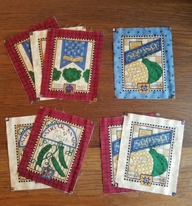 Gardening Label Fabric Pieces