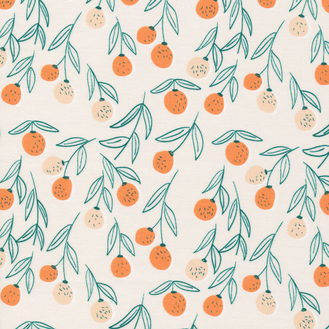 Citrus Fruits Organic Quilter's Weight Cotton