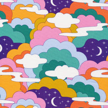 Load image into Gallery viewer, Cosmic Cloudscape Fat Quarter Quilters Weight Organic Cotton
