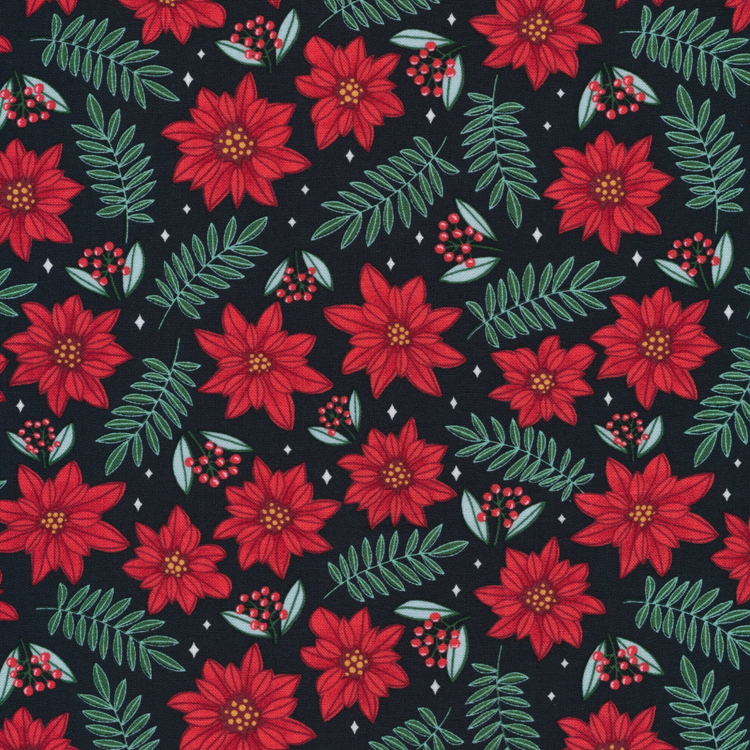 Poinsettia Parade Organic Cotton