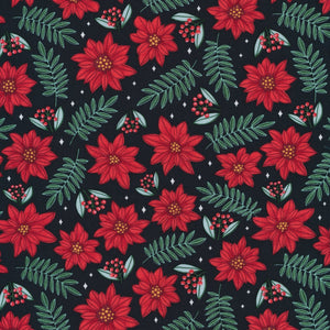 Poinsettia Parade Organic Cotton Fat Quarter