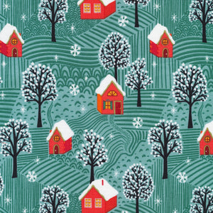 Cozy Christmas Organic Cotton Fat Quarter