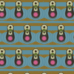 Organic Otters Cotton Poplin