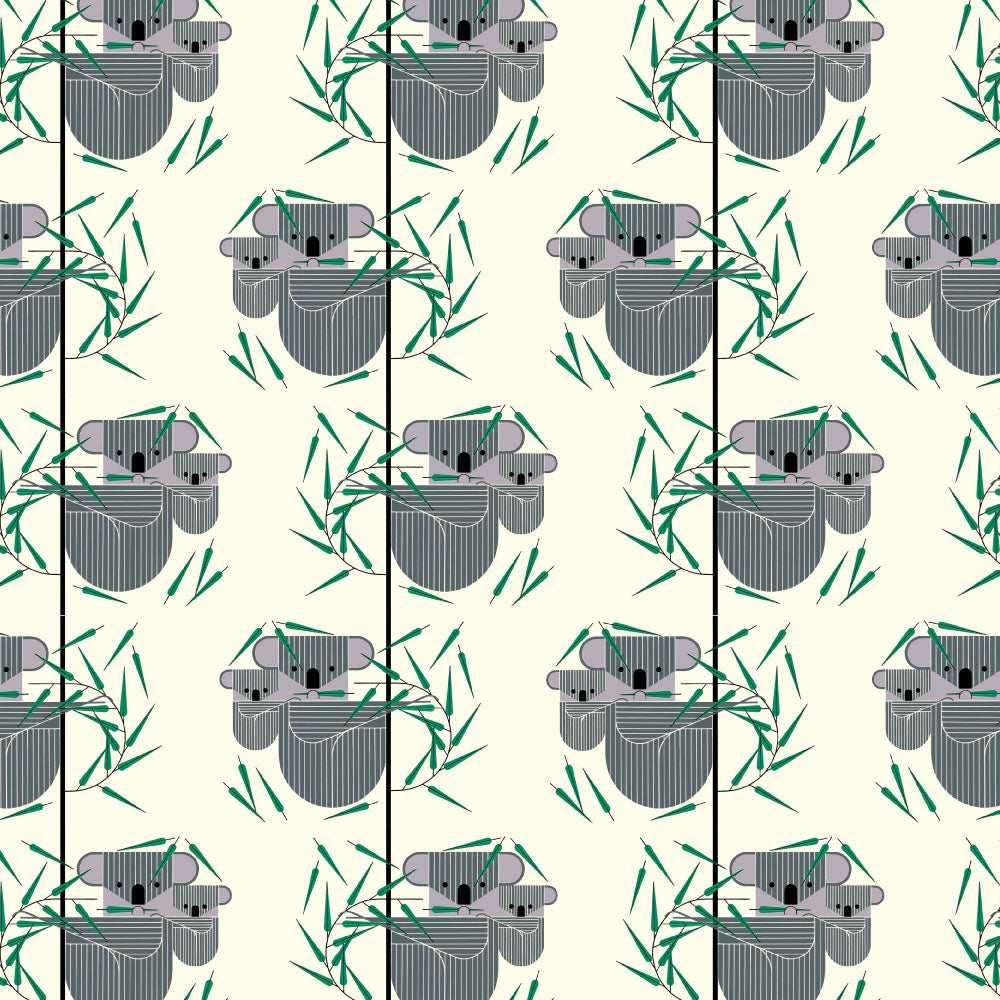 Organic Koala Koala Cotton Poplin