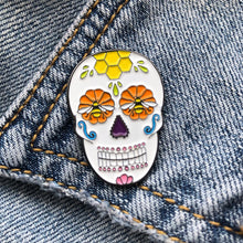 Load image into Gallery viewer, Sugar Skull Enamel Pin
