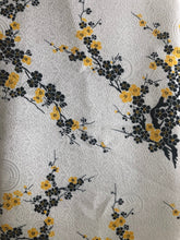 Load image into Gallery viewer, Blue Cherry Blossom Silk-Like Fabric 1/2 Yard
