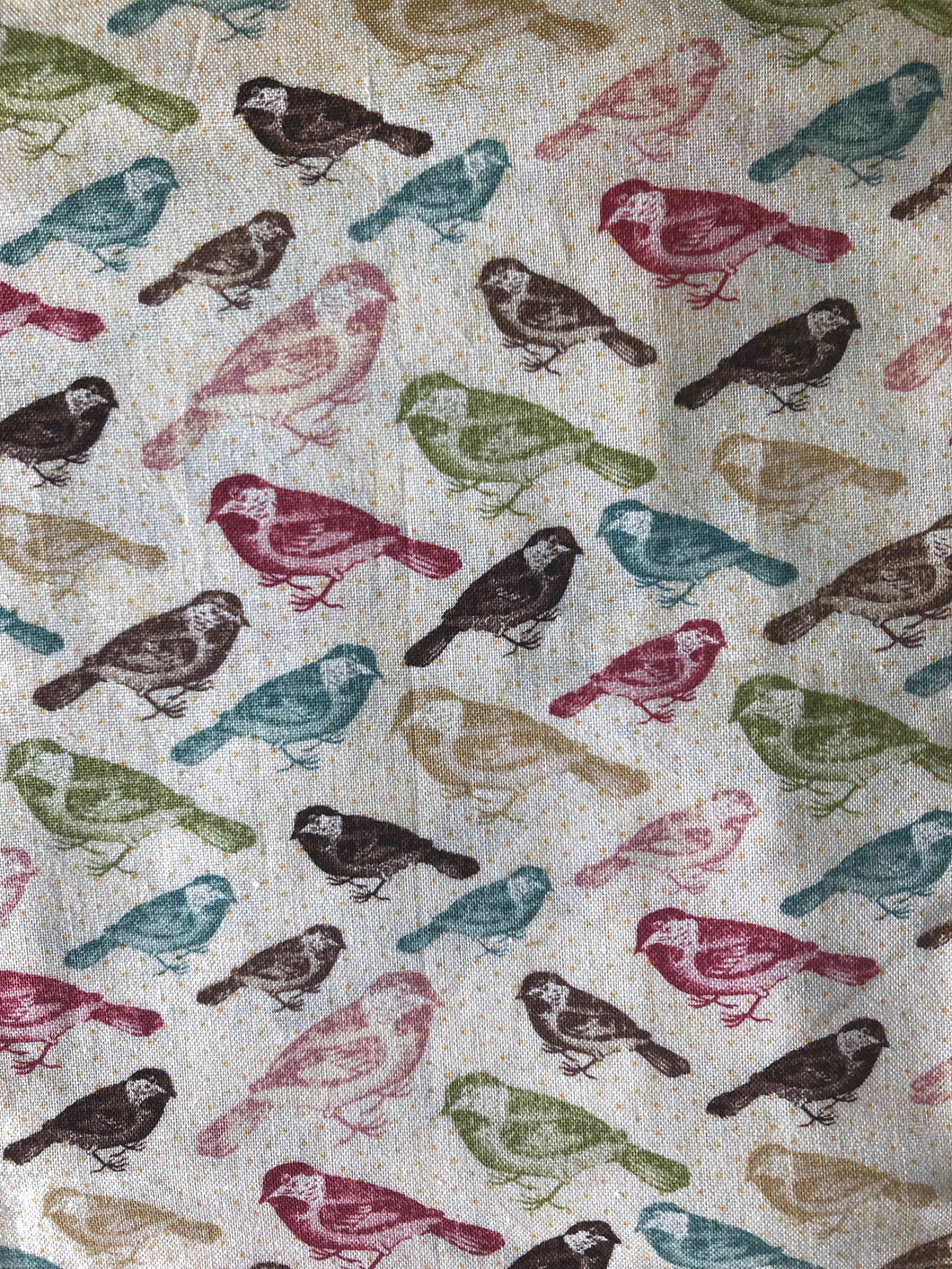 Bird Print Quilting Cotton 1/2 Yard