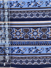 Load image into Gallery viewer, Vintage Blue and Brown Cotton

