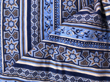 Load image into Gallery viewer, Vintage Blue and Brown Cotton
