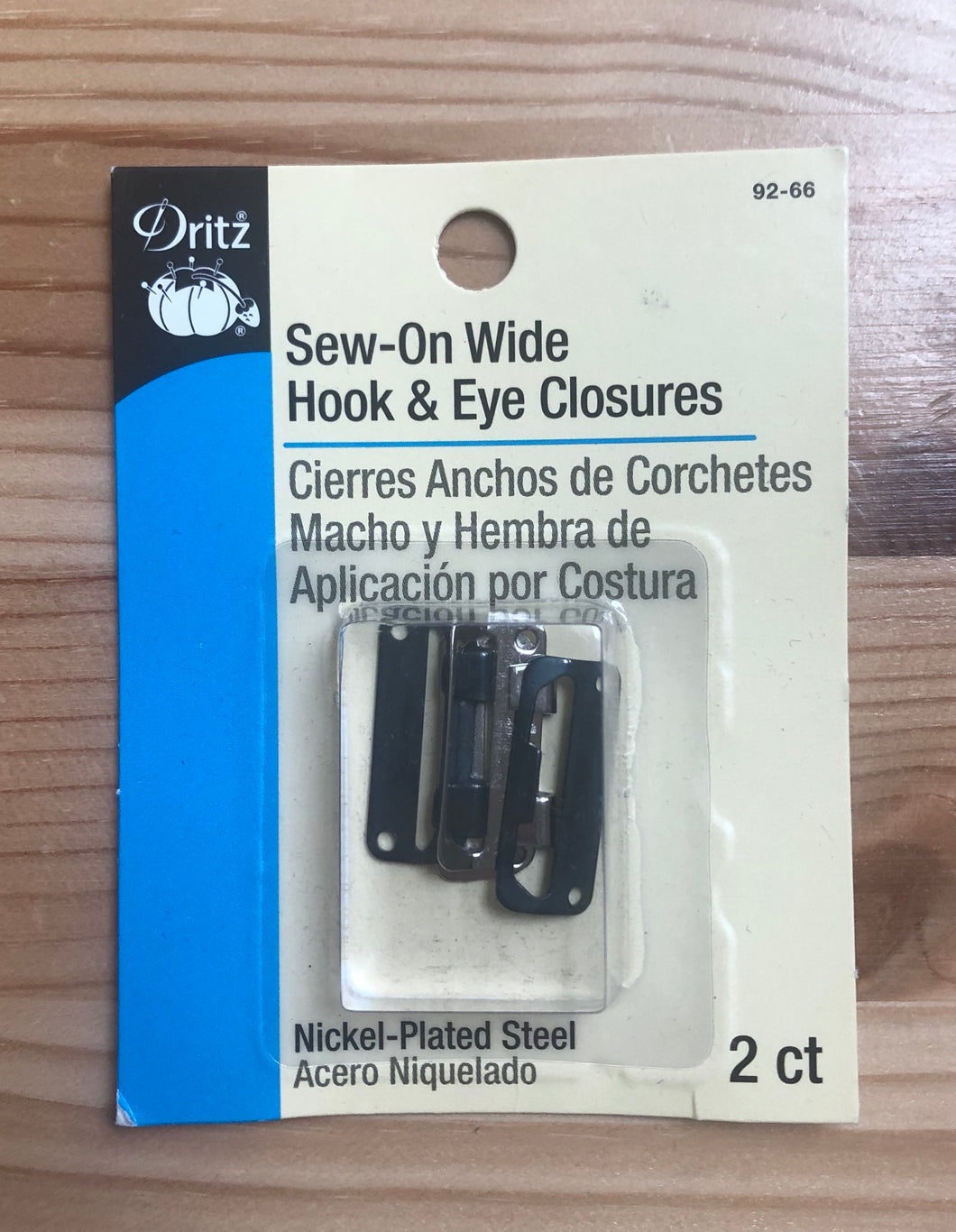 Sew On Hook & Eye Closure