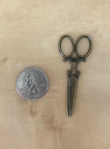Brass Plated Scissor Charms