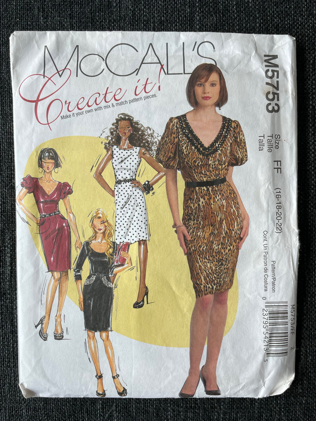 McCall's M5753 Pattern Size 16-22
