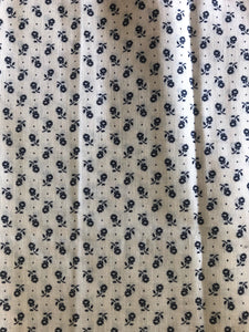 Blue Floral 1/4 Yard Fabric