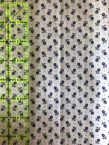 Blue Floral 1/4 Yard Fabric
