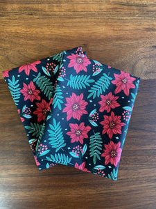 Poinsettia Parade Organic Cotton Fat Quarter