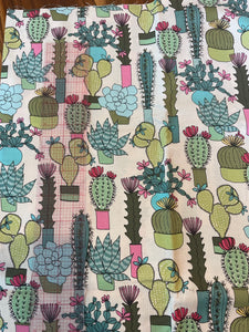 Potted Succulents 1 Yard Quilting Cotton