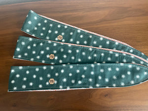 Green and Red Wrap Headband