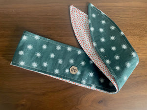 Green and Red Wrap Headband