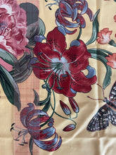 Load image into Gallery viewer, Yellow Floral Upholstery Fabric 1/2 Yard
