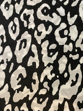Load image into Gallery viewer, Black and White Cotton Animal Print
