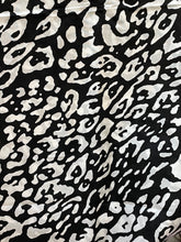 Load image into Gallery viewer, Black and White Cotton Animal Print
