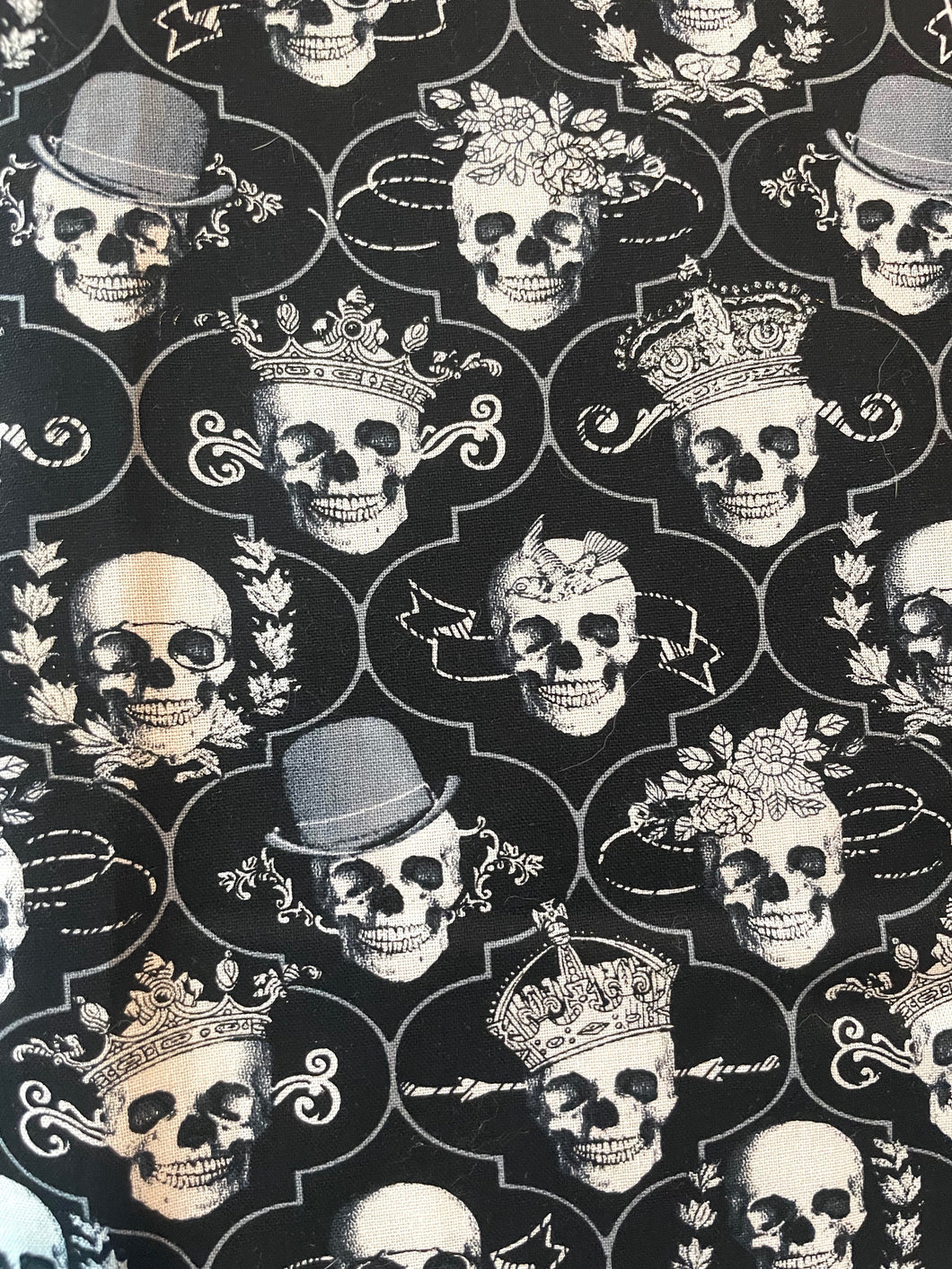Decorated Skulls 1 Yard Quilting Cotton
