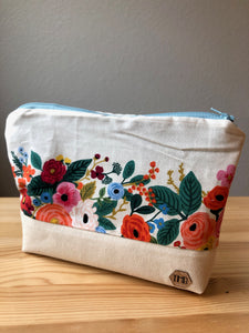 White Rifle Paper Zipper Bag