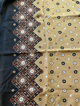 Load image into Gallery viewer, 1.5 Yards Brown Floral &amp; Geometric Cotton
