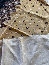 Load image into Gallery viewer, 1.5 Yards Brown Floral &amp; Geometric Cotton
